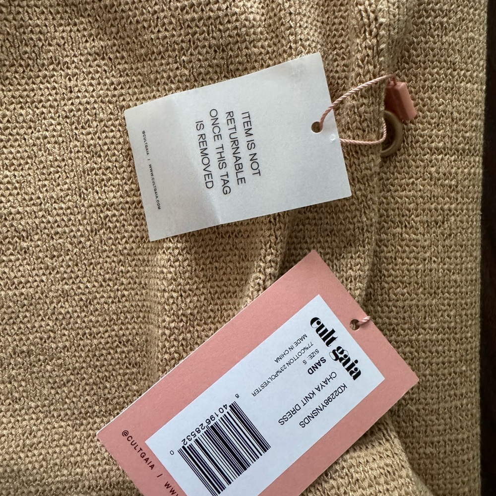 NWT Cult Gaia Chaya Halter Knit Dress - Picture 5 of 5